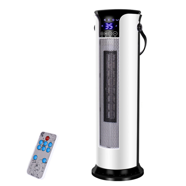 Household Shaking Head Vertical Tower Fan Radiator Warmer Electric Heater Warm Air Blower, Remote Control Version