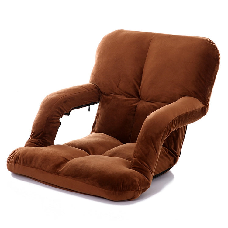 A3 Creative Lazy Sofa with Armrests Foldable Single Backrest Recliner — Blue