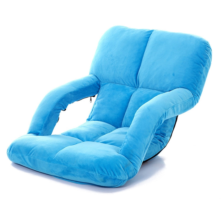 A3 Creative Lazy Sofa with Armrests Foldable Single Backrest Recliner — Rose Red