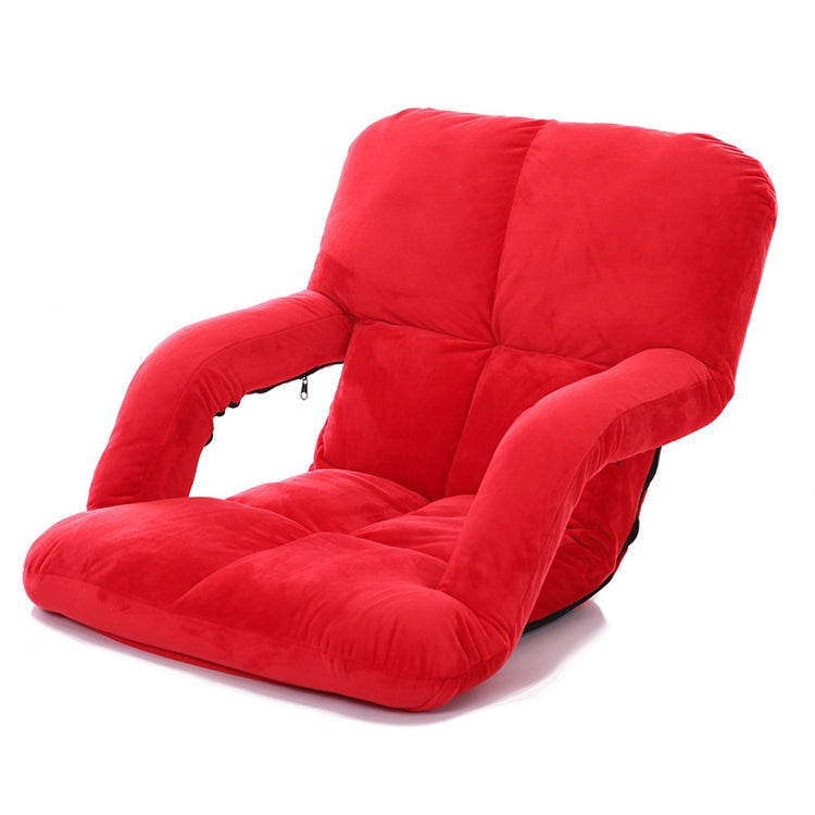 A3 Creative Lazy Sofa with Armrests Foldable Single Backrest Recliner — Yellow