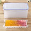 Small Square Ice Mold Trays Multi-layer Mold with Cover Ice Storage Box, 5 Layers