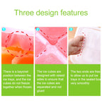 Small Square Ice Mold Trays Multi-layer Mold with Cover Ice Storage Box, 5 Layers