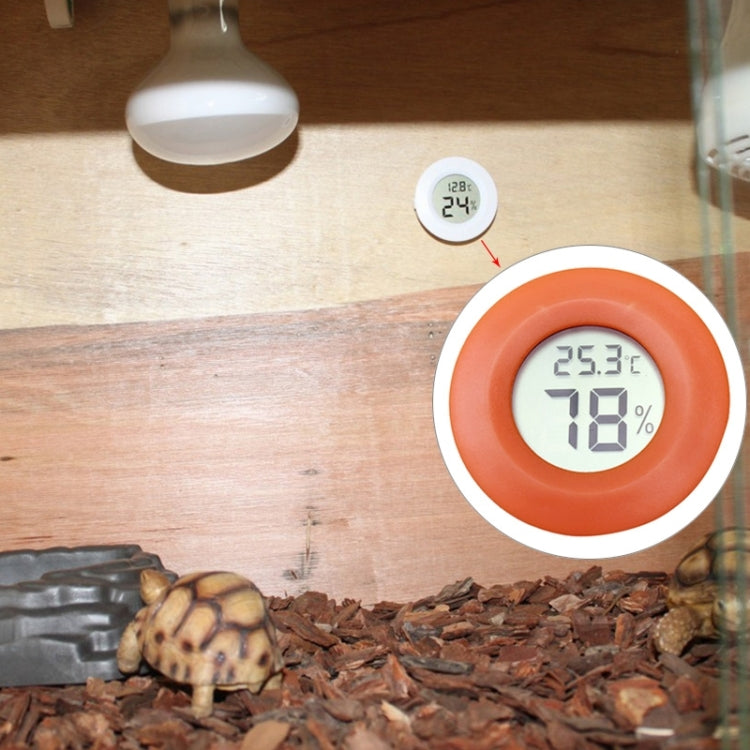Digital Round Shaped Reptile Box Centigrade Thermometer & Hygrometer with Screen Display — view 8