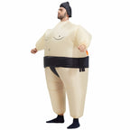 Sumo Costume Halloween Christmas Festival Party Carnival Inflated Clothes Wrestler Costumes, Adult Inflatable