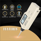 Vibration Meter Digital Tester Vibrometer Analyzer Acceleration Velocity, Wintact WT63A