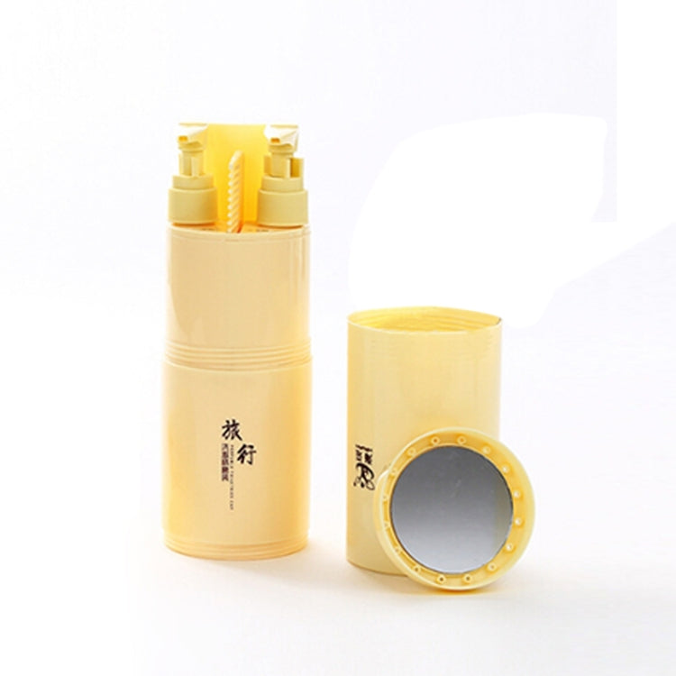 Creative 5 in 1 Portable Gargle Cup Shampoo Sub-Bottle Comb Make-up Mirror Travel Wash Kits, Standard Sets — view 11