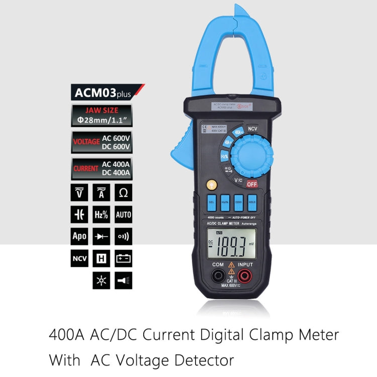 Plus 400A AC / DC Clamp Meter, BSIDE ACM03