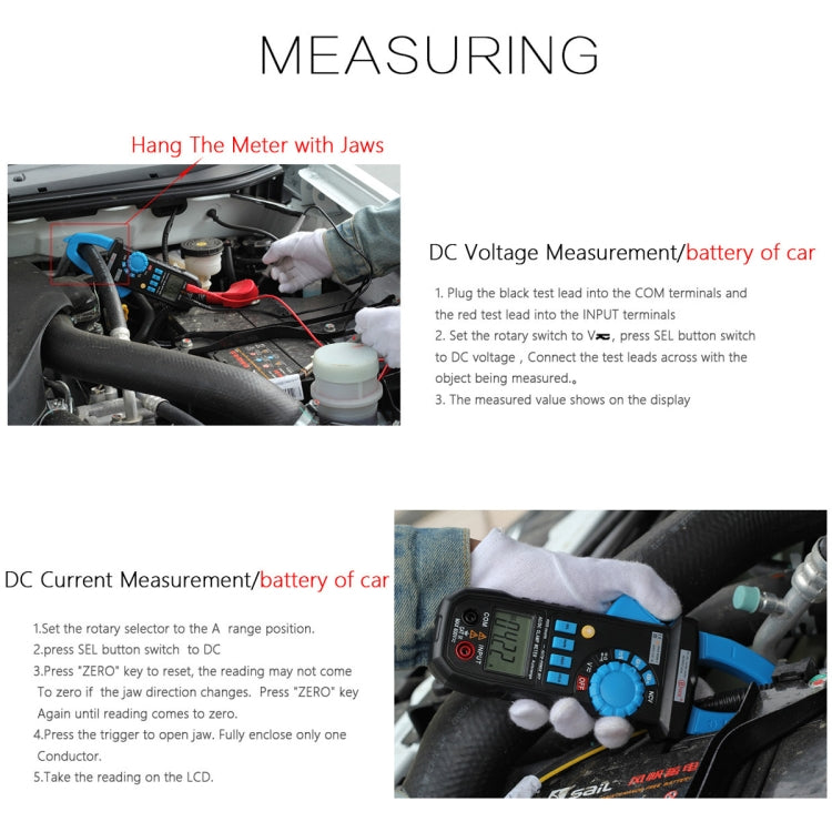 Plus 400A AC / DC Clamp Meter, BSIDE ACM03