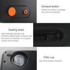Household Commercial Food Vacuum Plastic Packaging Machine Sealer Closer Machine, EU Plug