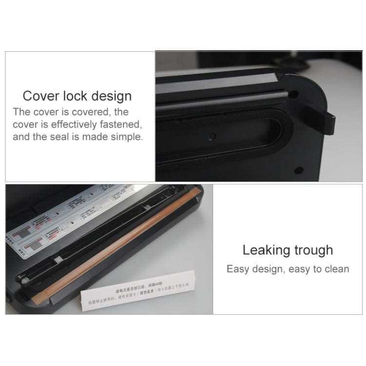 Household Commercial Food Vacuum Plastic Packaging Machine Sealer Closer Machine, EU Plug