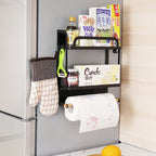 Kitchen Double Layers Magnetic Refrigerator Rack Storage Holder, Double Layers — Double Layers