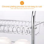 Multi-function Kitchen Stainless Steel Three Layers Arch Shape Rack Hanging Bowl Dish Holder, Three Layers Arch Shape — view 5