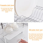 Multi-function Kitchen Stainless Steel Double Diskes Rack Hanging Knife Chopping Block Holder — view 7