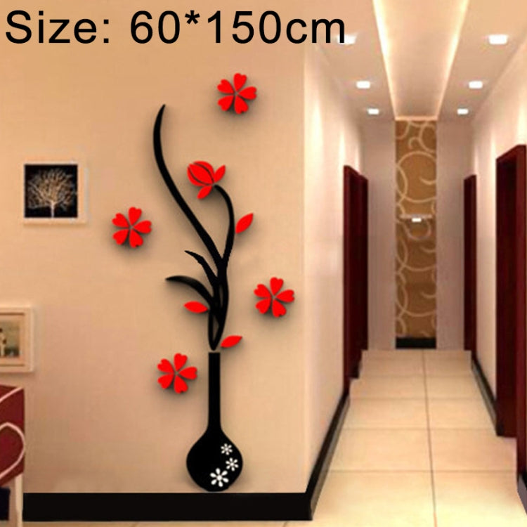 Creative Vase 3D Acrylic Stereo Wall Stickers TV Background Wall Corridor Home Decoration, Size: 60*150cm — view 7