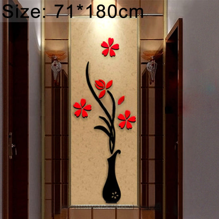 Creative Vase 3D Acrylic Stereo Wall Stickers TV Background Wall Corridor Home Decoration, Size: 71x180x5cm — view 8