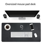 Multifunction Business Double Sided PU Leather Mouse Pad Keyboard Pad Table Mat Computer Desk Mat, Size: 90 x 45cm