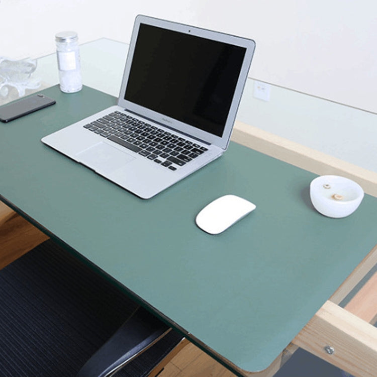 Multifunction Business Double Sided PU Leather Mouse Pad Keyboard Pad Table Mat Computer Desk Mat, Size: 120 x 60cm                           ... — Pink White
