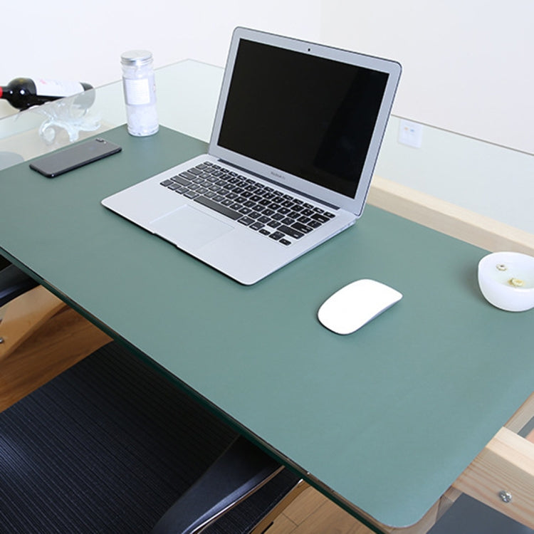 Multifunction Business PU Leather Mouse Pad Keyboard Pad Table Mat Computer Desk Mat — Pink