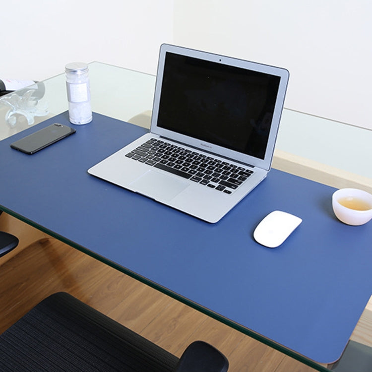 Multifunction Business PU Leather Mouse Pad Keyboard Pad Table Mat Computer Desk Mat — Green