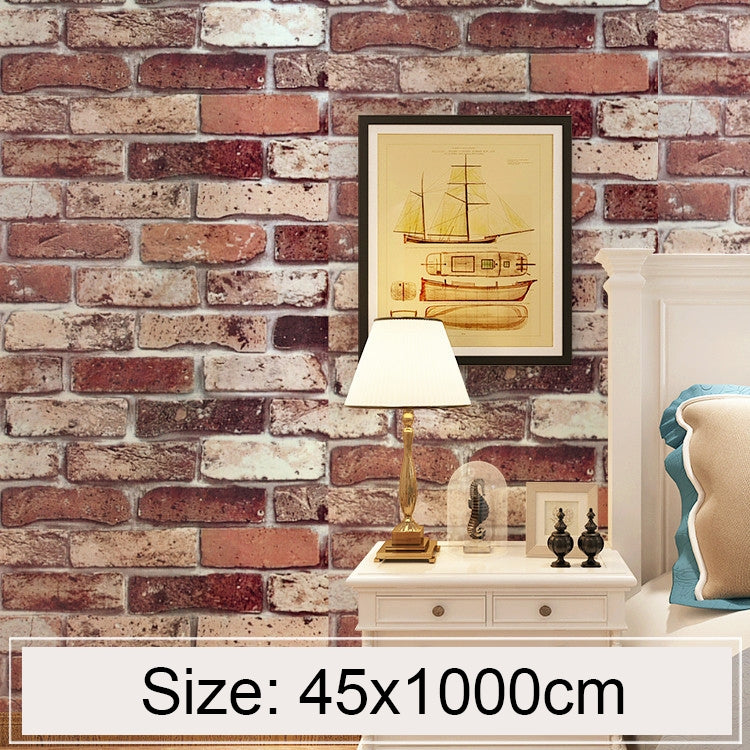 Creative 3D Stone Brick Decoration Wallpaper Stickers Bedroom Living Room Wall Waterproof Wallpaper Roll, Size: 45 x 1000cm, Cloud brick