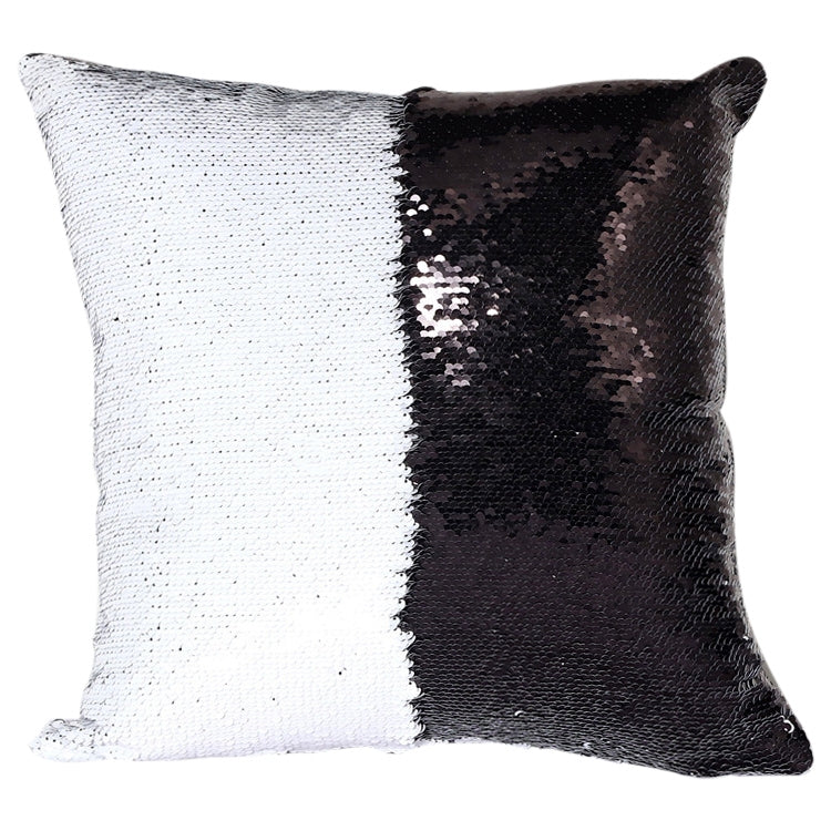 DIY Two Tone Glitter Sequins Throw Pillow Case Reversible Sequin Magical Color Changing Pillow Cover, Size: 40*40cm