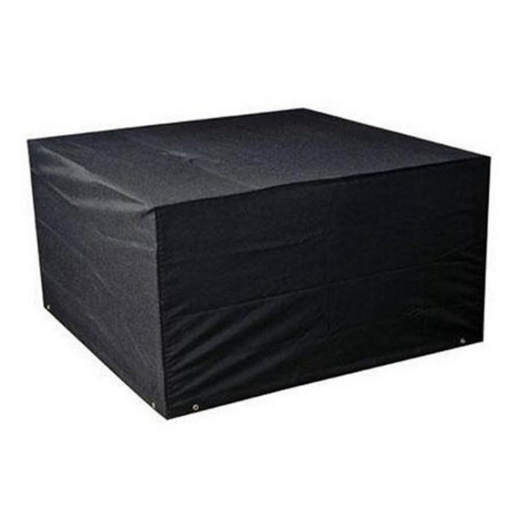 Anti-UV Waterproof Dust-proof 210D Oxford Cloth Folding Table Chairs Protective Cover Outdoor Furniture Set Cover, Size: 213*132*74cm(Black)