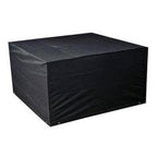 Anti-UV Waterproof Dust-proof 210D Oxford Cloth Folding Table Chairs Protective Cover Outdoor Furniture Set Cover, Size: 213*132*74cm(Black)