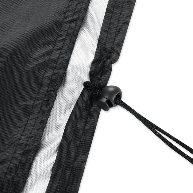 Anti-UV Waterproof Dust-proof 210D Oxford Cloth Folding Table Chairs Protective Cover Outdoor Furniture Set Cover, Size: 213*132*74cm(Black)