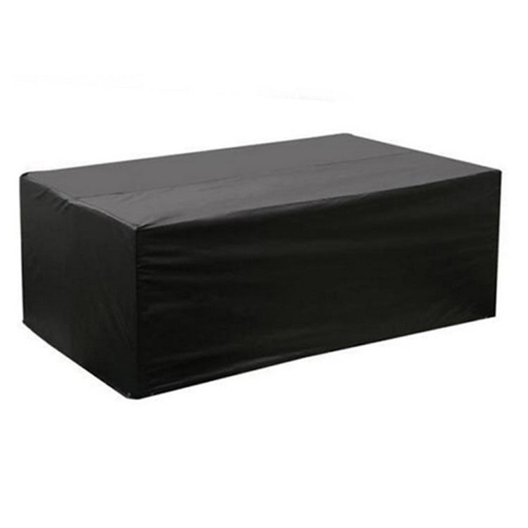 Anti-UV Waterproof Dust-proof 210D Oxford Cloth Folding Table Chairs Protective Cover Outdoor Furniture Set Cover, Size: 270*180*89cm(Black)
