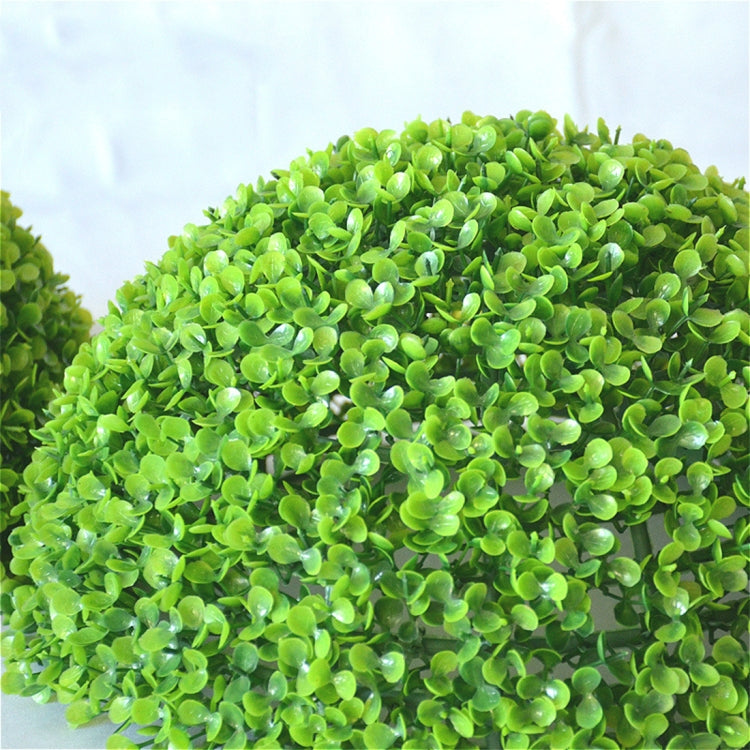 Artificial Aglaia Odorata Plant Ball Topiary Wedding Event Home Outdoor Decoration Hanging Ornament, Diameter: 8.7 inch