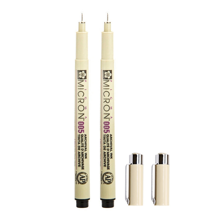 2 PCS Archival Pigment Ink Drawing Fineliner Pens Nib Manga Micron Pen — view 13