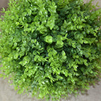 Artificial Green Eucalyptus Plant Ball Topiary Wedding Event Home Outdoor Decoration Hanging Ornament, Diameter: 15 inch