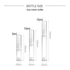 5 PCS Clear Empty Travel Portable Refillable Plastic Pump Bottle Containers, 5ml