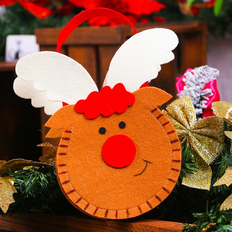 Creative Cartoon New Style Christmas Decoration Santa Gift Bag, Non-woven Fabric Apple Gifts Handbags — Snowman Pattern