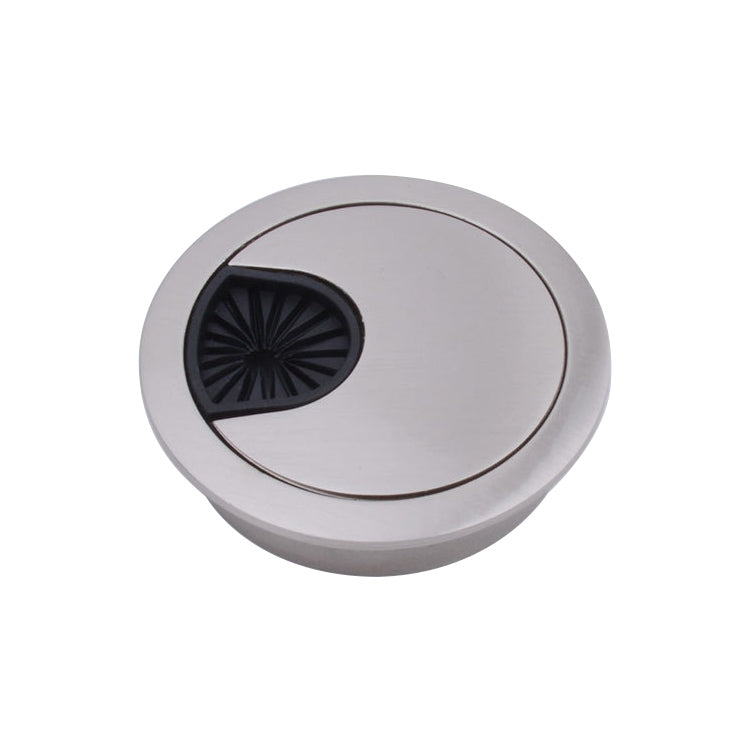 2 PCS Desk Computer Desktop Zinc Alloy Round Threading Box Hole Cover, Hole Diameter: 53mm (Bright Gold)