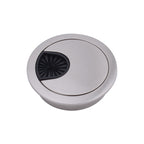 2 PCS Desk Computer Desktop Zinc Alloy Round Threading Box Hole Cover, Hole Diameter: 53mm (Bright Gold)