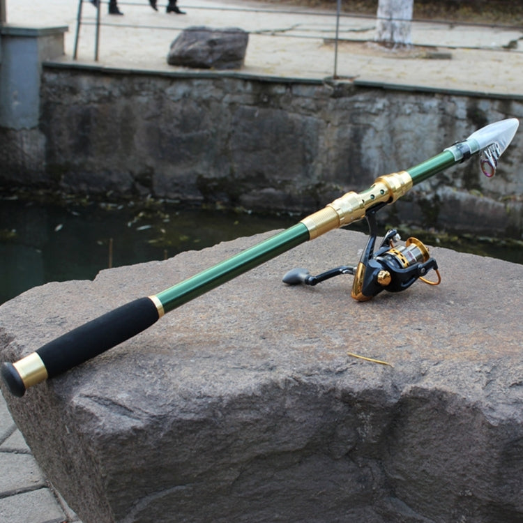 2.1m Carbon Pole Travel Portable Fishing Pole, Random Color Delivery