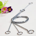 35cm Pet P Chain Pet Collars Pet Neck Strap Dog Neckband Snake Chain Dog Chain Solid Metal Chain Dog Collar