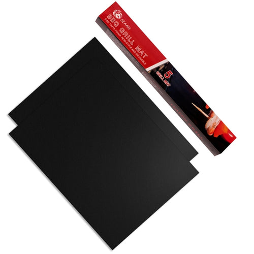 0.2mm Thick Barbecue Grill Mat Non-Stick BBQ Grill Mats, Size:40x33CM, 2 PCS
