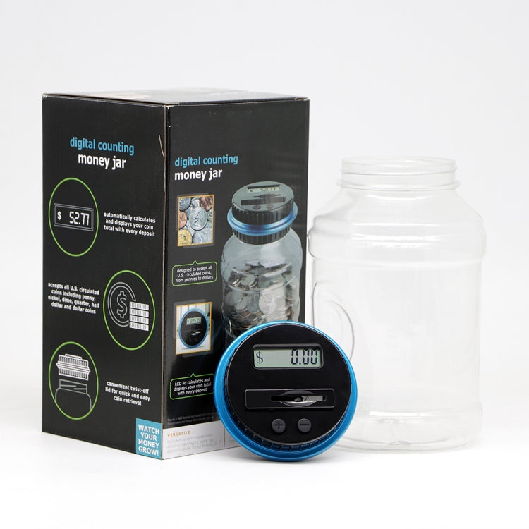 Digital Counting Money Coin Bank, For US Dollar, For Euro, For Pound Sterling