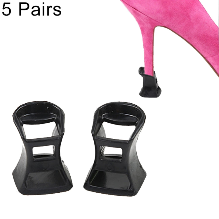 5 Pairs Hard Wearing Anti-slip PVC StoppersShoes High Heel Cover Protectors, Random Color Delivery, Size: M