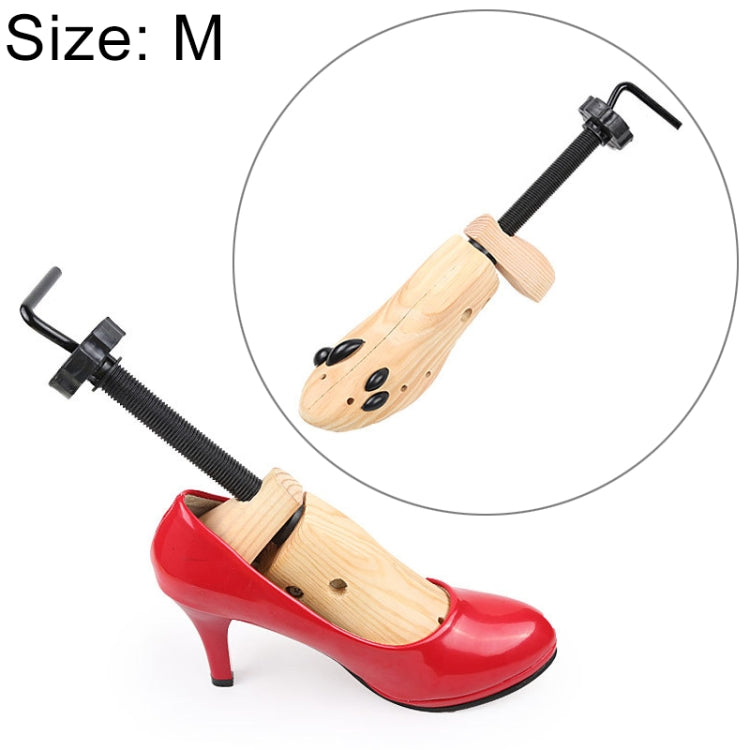 Pine Wood Unisex Fixed Fits Support Stretcher Shaper Shoes Expander, Size: M（38-41Yards）