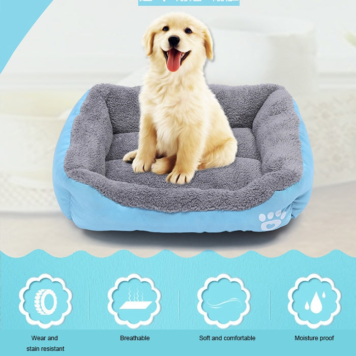 Four Seasons Genuine Warm Pet Dog Kennel Mat Teddy Pomerang Dog Mat, 110×82×20cm, Size: 3XL