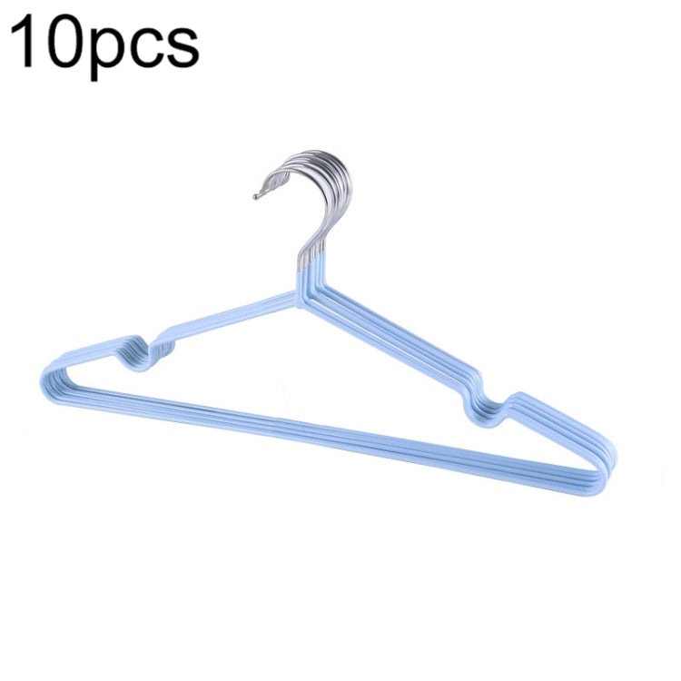 10pcs Household Stainless Steel PVC Coating Anti-skid Traceless Clothes Drying Rack
