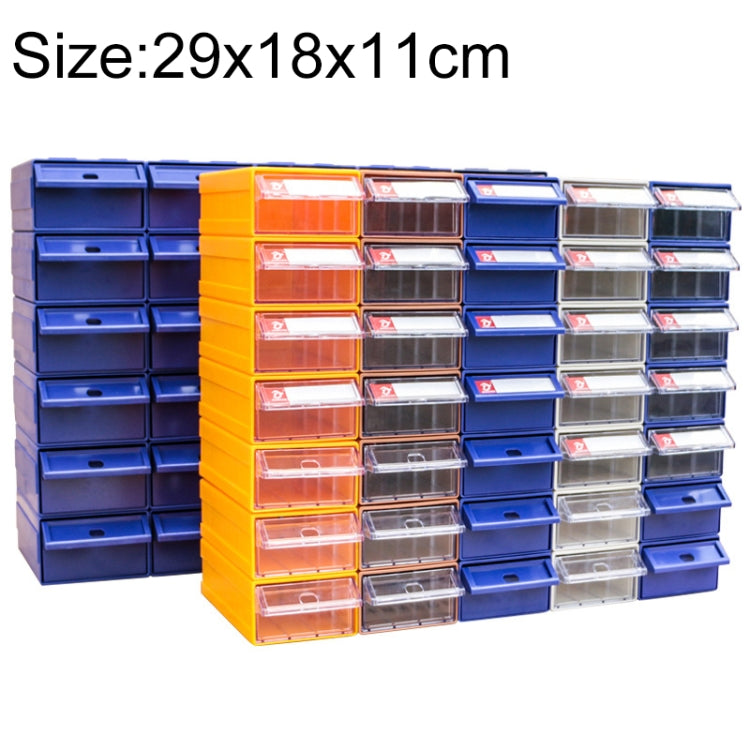 Thickened Combined Plastic Parts Cabinet Drawer Type Component Box Building Block Material Box Hardware Box, Random Color Delivery, Size: 29cm x 18cm x 11cm