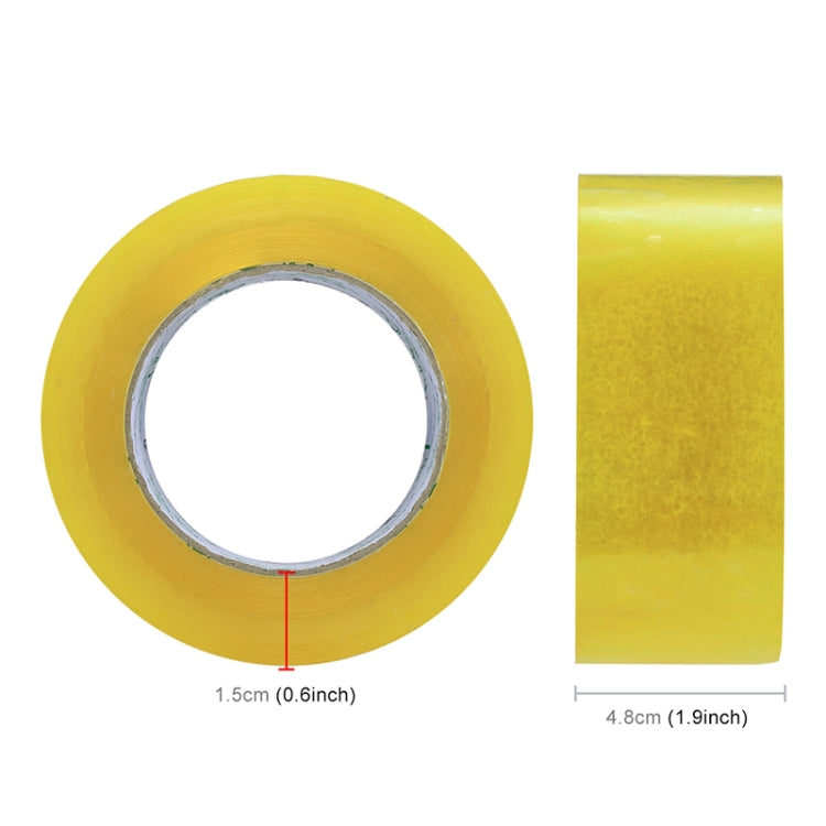 48mm Width 15mm Thickness Package Sealing Packing Tape Roll Sticker