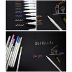 10 in 1 Creative Stationery Water Chalk Pen Watercolor Pens Scrapbooking Photo Album Metallic Art Marker Pens Gel Pen School Office Stationery