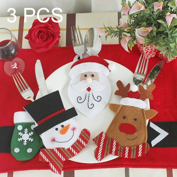 Christmas Decoration Cartoon Style Cutlery Holders
