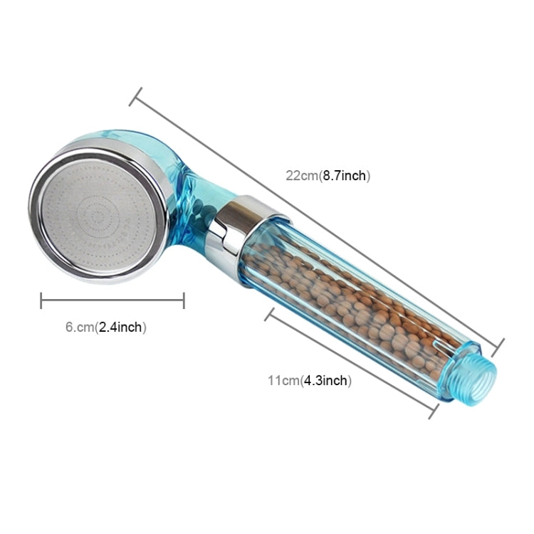 PC Negative Ions Shower Head, Size: Small, Interface: 2cm — Size: Small(Blue)