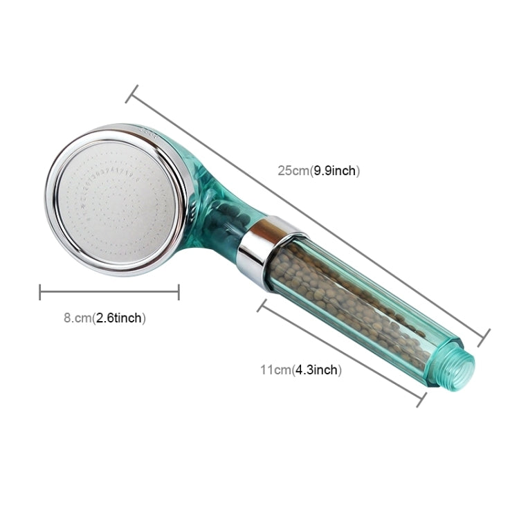 PC Negative Ions Shower Head, Size: Large, Interface: 2cm, Size: Large, , Size: Large — Size: Large,(Blue)